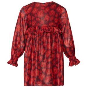 $242 Little Marc Jacobs Girl’s Ruffle Shift Dress Size 6 Holiday Formal